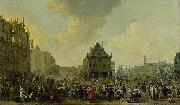 Dam Square with the New Town Hall under Construction Johannes Lingelbach